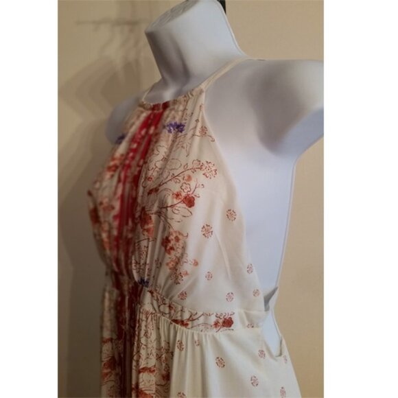 FREE people open back floral maxi dress aprox 2-4,  Greek goddess vibes. - Picture 4 of 12